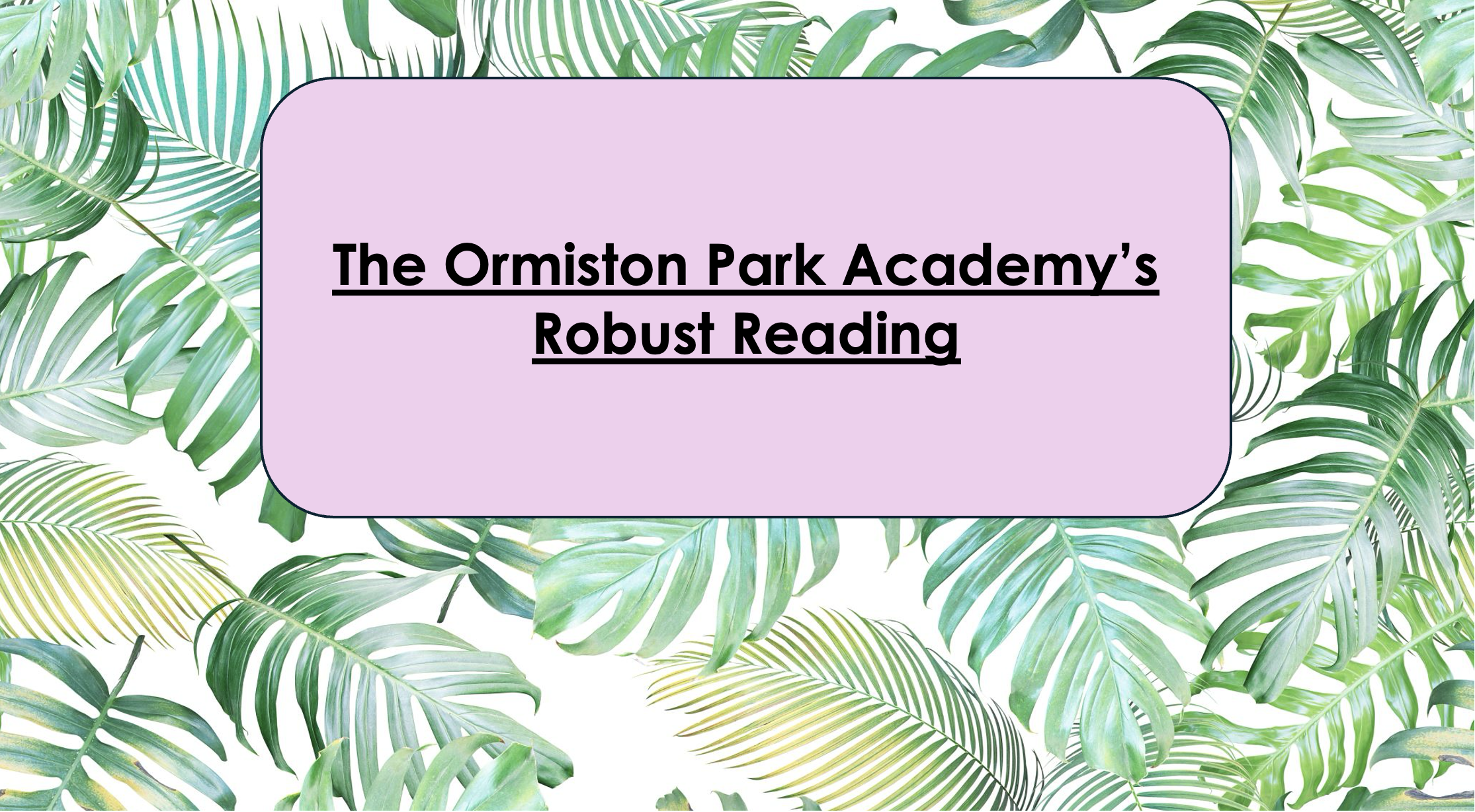 Robust Reading